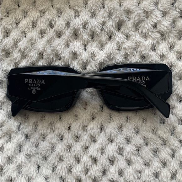 Prada Black Geometric Logo Sunglasses - Picture 3 of 3